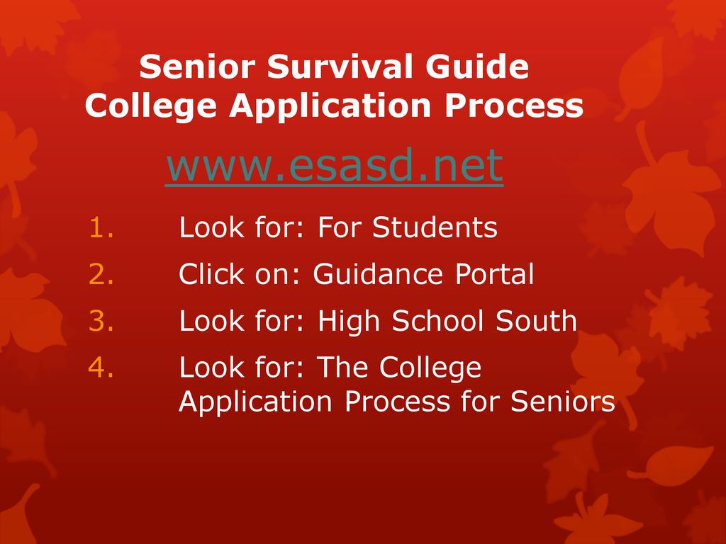 Senior Survival Guide College Application Process Ppt Download 11th-grade-parent-meeting-ppt-download
