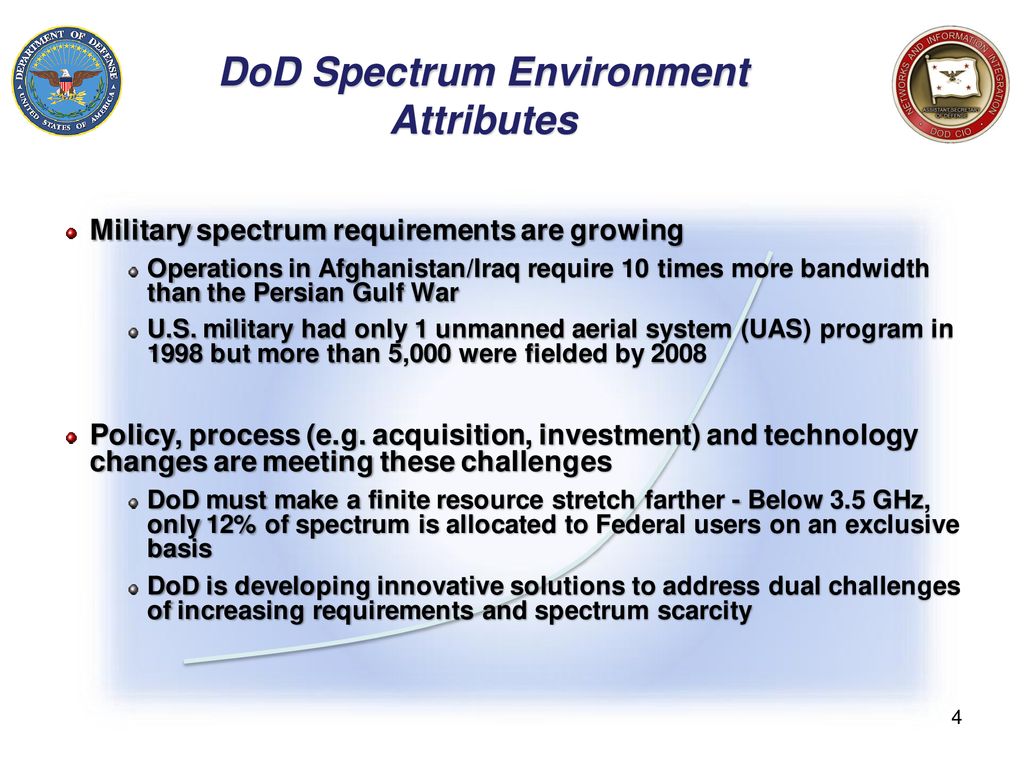 DoD Spectrum Strategies - ppt download