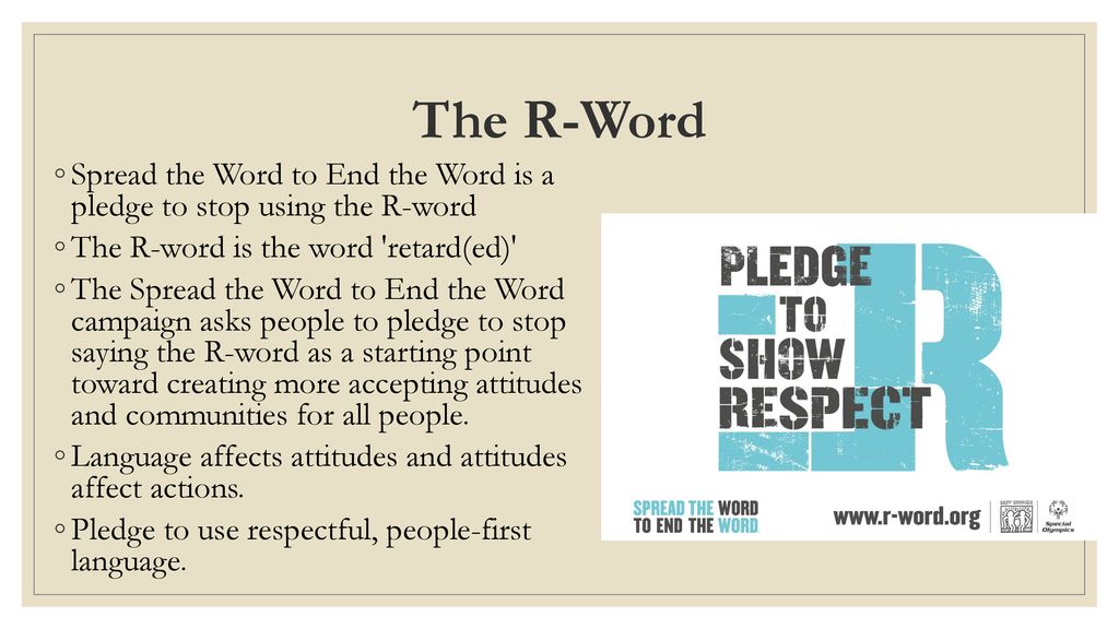 Spread the word to end the word ppt download