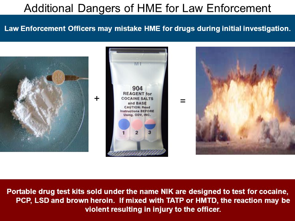 Additional Dangers of HME for Law Enforcement