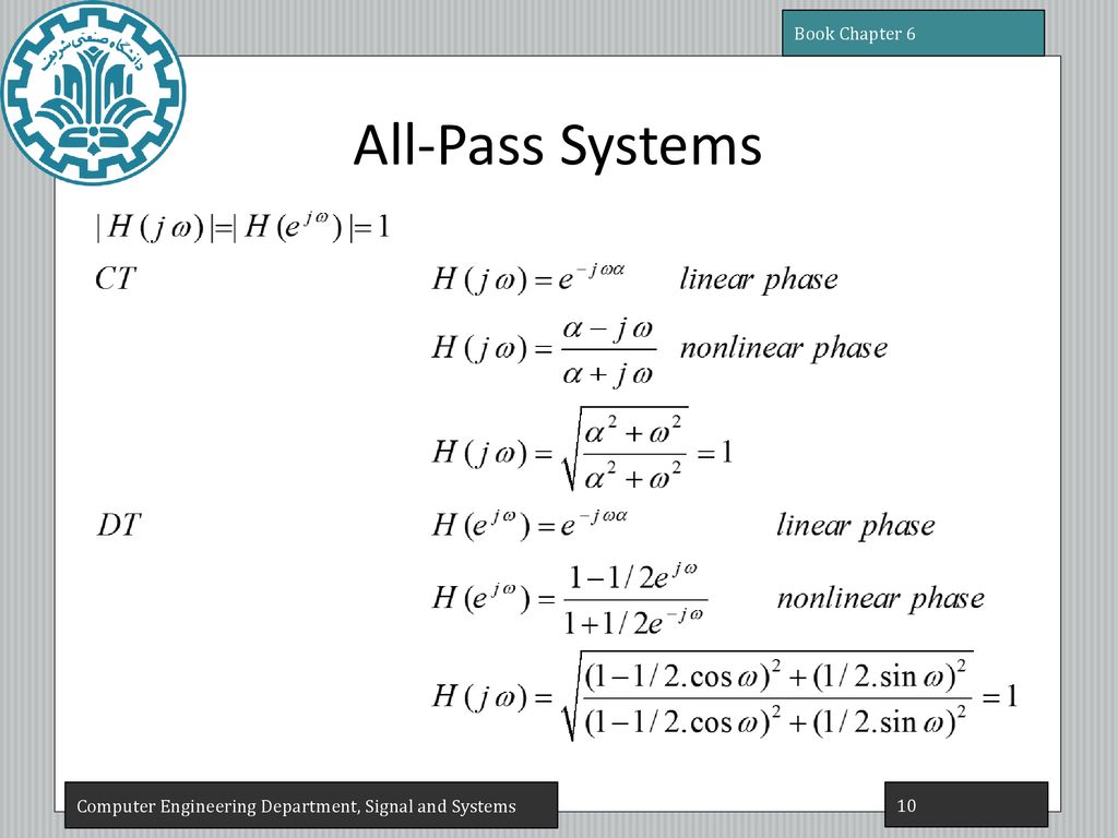 All-Pass Systems Book Chapter 6