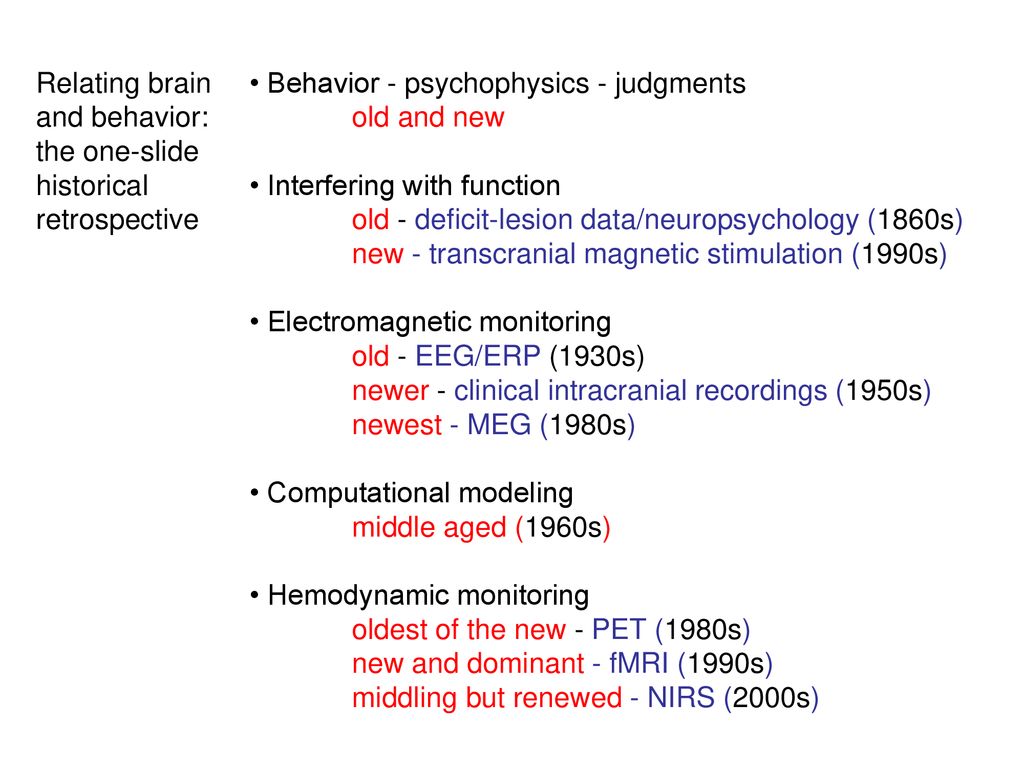Cognitive neuroscience the toolbox David Poeppel, NYU ppt download