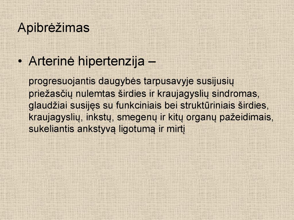 hipertenzijos priežastys 2 laipsniai)