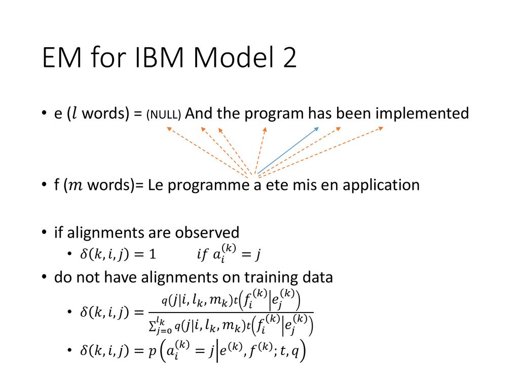 Introduction To Ibm Model 1 2 Alignment Ppt Download Introduction To Ibm Model 1 2 Alignment Ppt Download