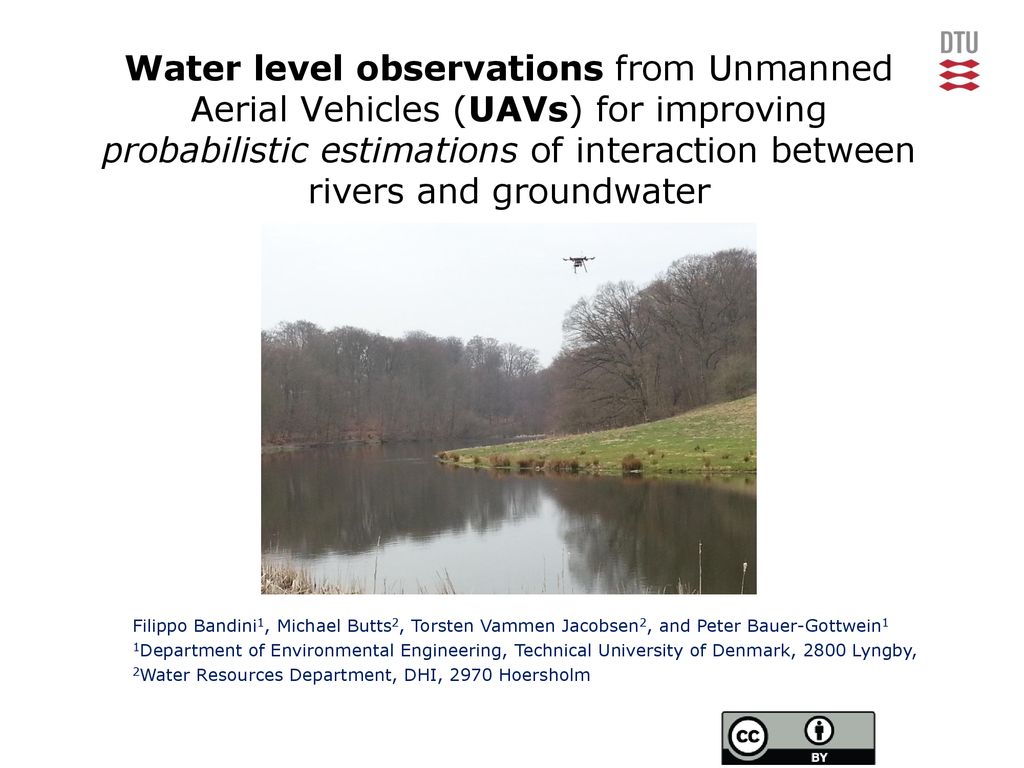 Water level observations from Unmanned Aerial Vehicles (UAVs) for improving probabilistic estimations of interaction between rivers and groundwater
