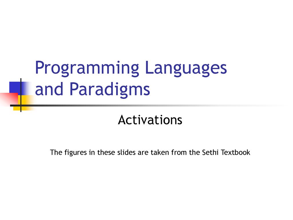 Programming languages and paradigms ppt download