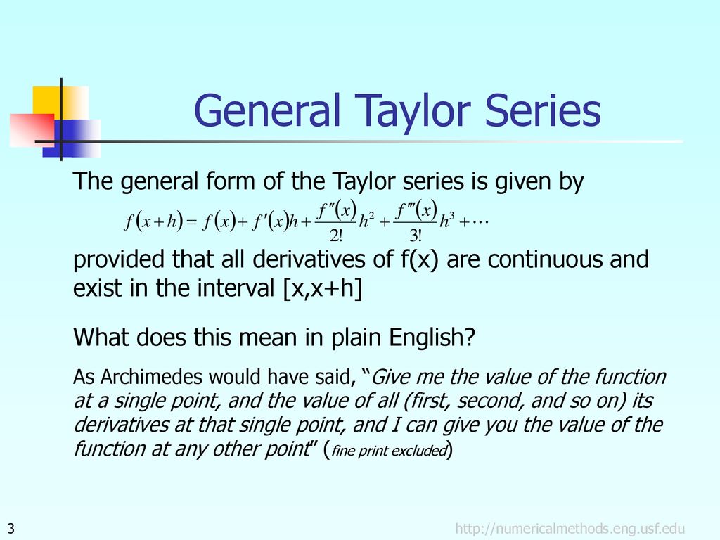 Taylor series revisited ppt download