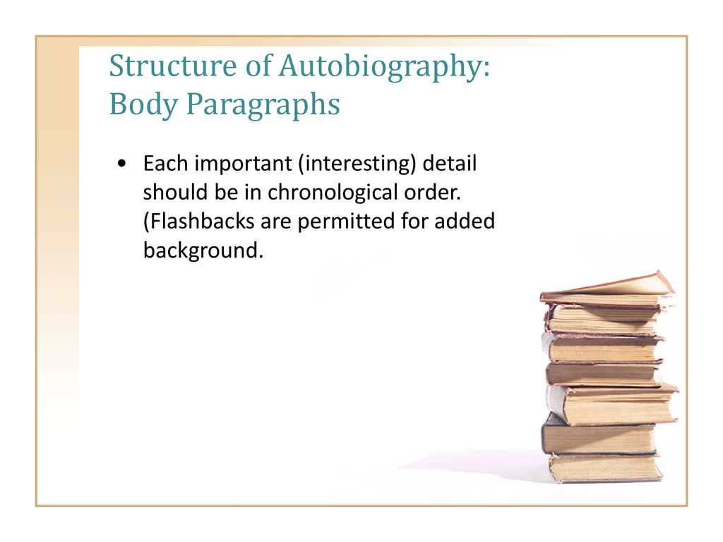 autobiography structure
