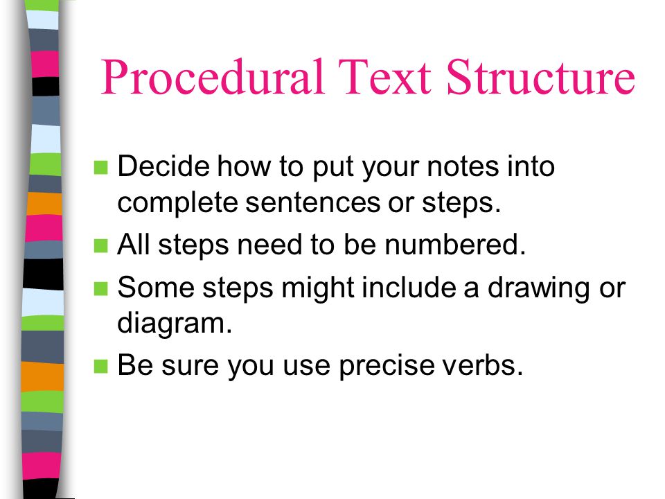 Procedural Text Structure