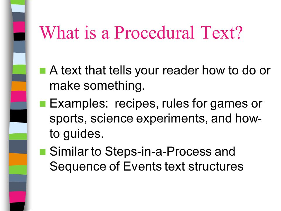 What is a Procedural Text