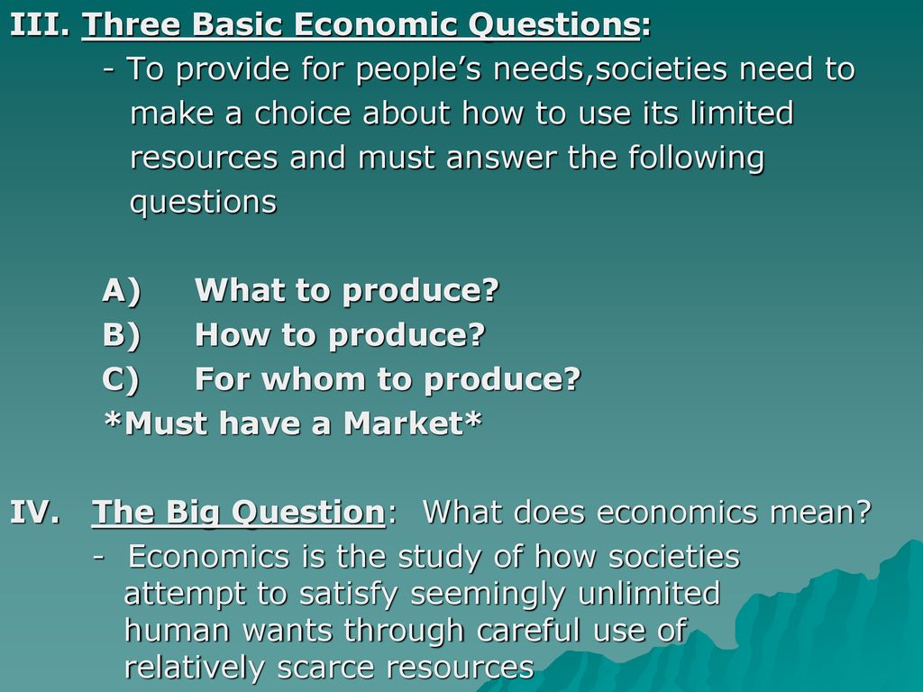 Scarcity & the Science of Economics - ppt download