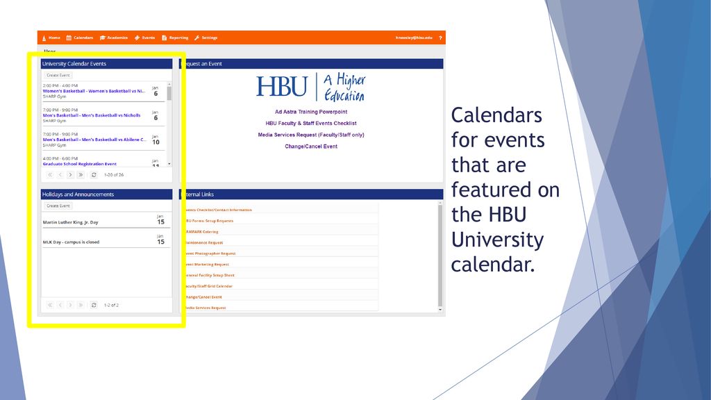 Houston Baptist University Version ppt download