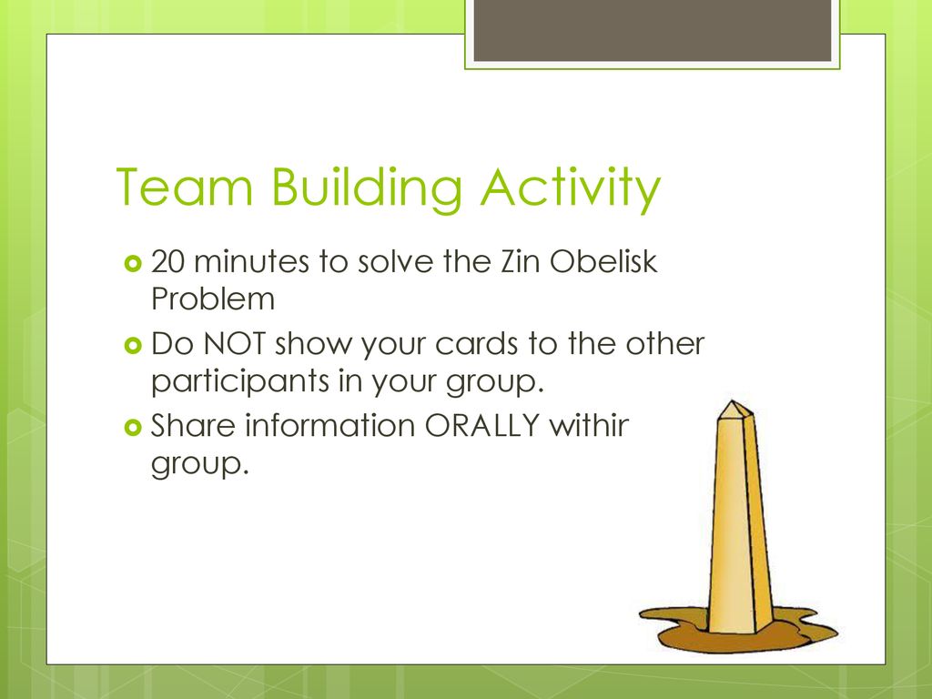 Team Building Activity