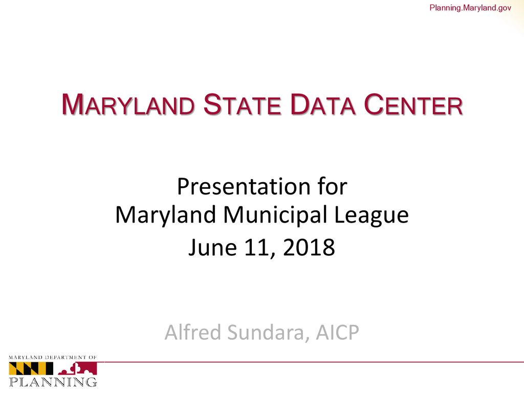 Maryland state data center ppt download