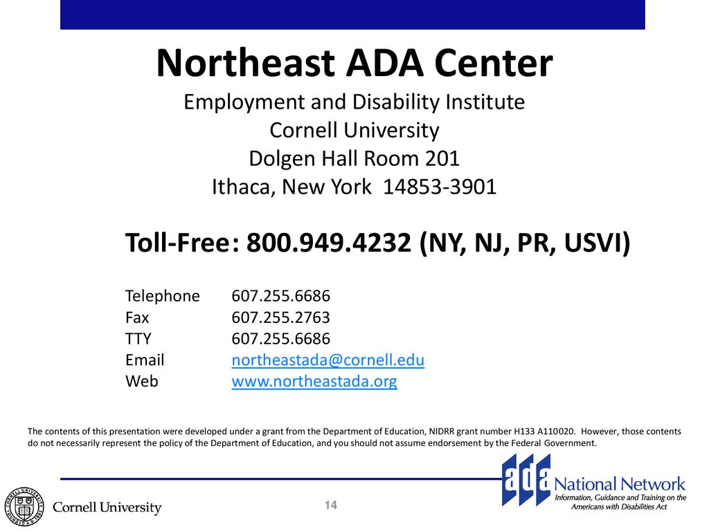 Employment and Disability Institute