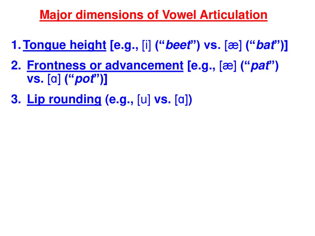The Acoustics And Perception Of American English Vowels Ppt Download
