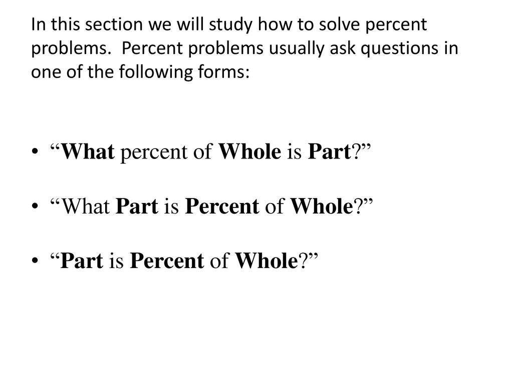 What Percent Of Whole Is Part What Part Is Percent Of Whole Ppt what-percent-of-whole-is-part-what-part-is-percent-of-whole-ppt