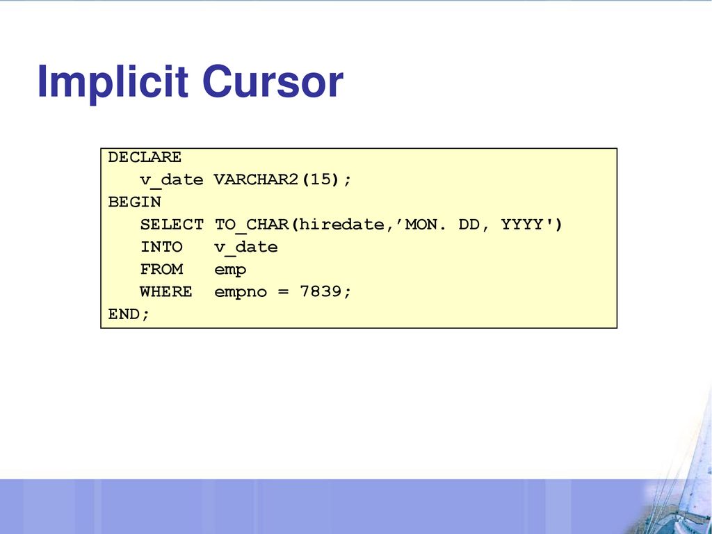 Oracle sql plus pl sql cursors 52 off