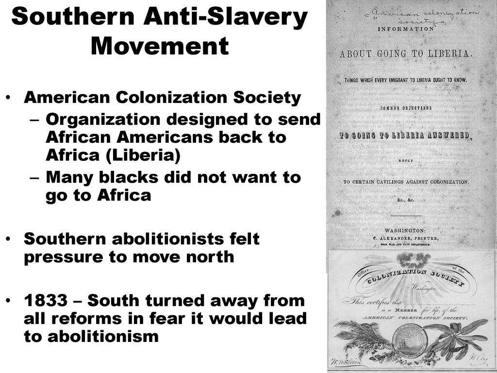 The Abolitionist Movement - ppt download