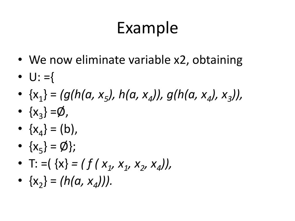 Unification Algorithm Chuchen Ppt Download