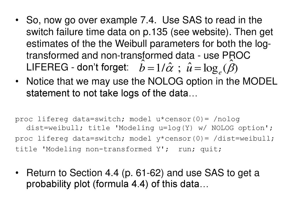 Parametric Survival Models Ch 7 Ppt Download