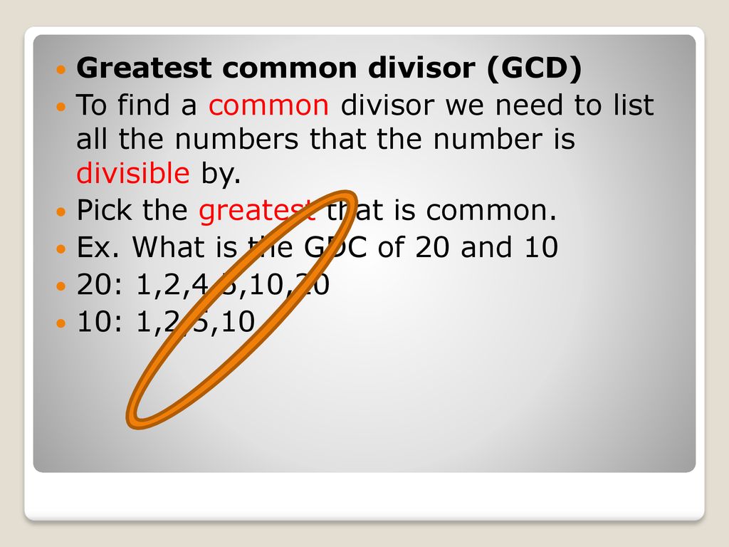 Lesson #7 LCM and GCF. - ppt download