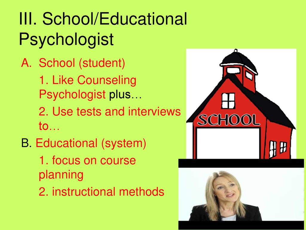 III. School/Educational Psychologist