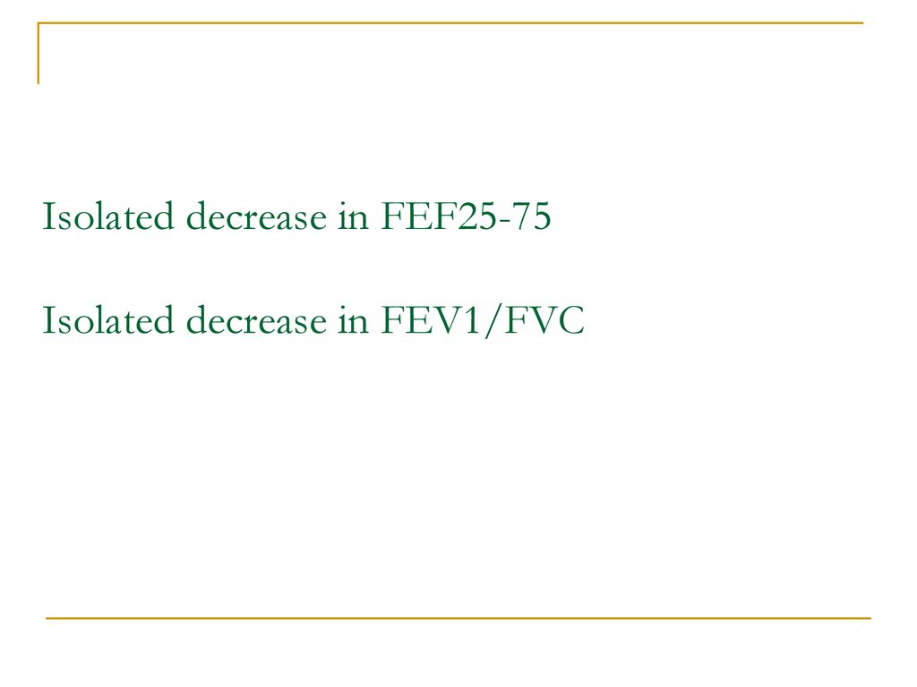 Interpretation Normal Spirometry Obstructive pattern ppt download