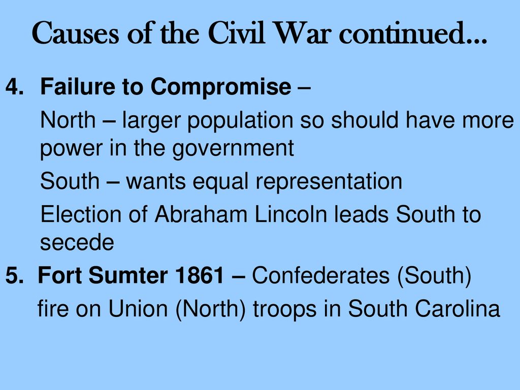 The Civil War. - ppt download