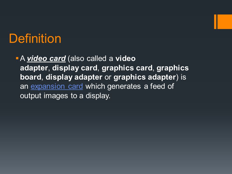 Graphics Card. - ppt video online download