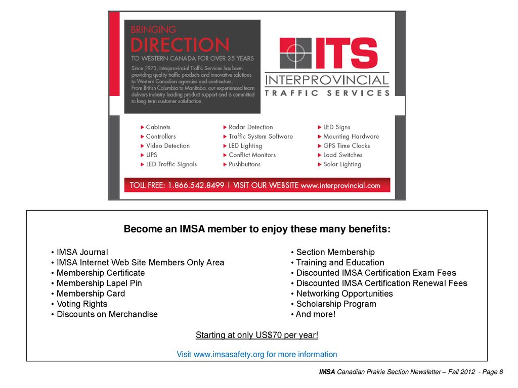 Become an IMSA member to enjoy these many benefits: