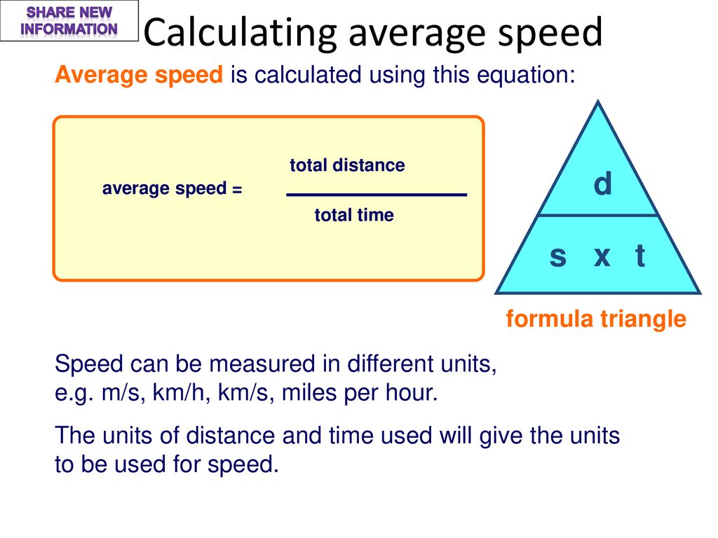 average speed equation average speed equation