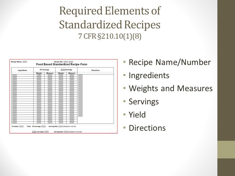 Cacfp standardized recipe form bryont blog