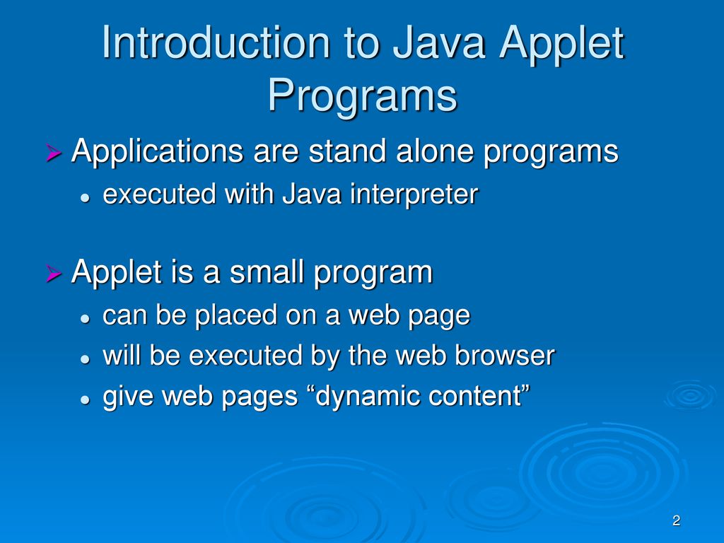 Java Applets. - Ppt Download