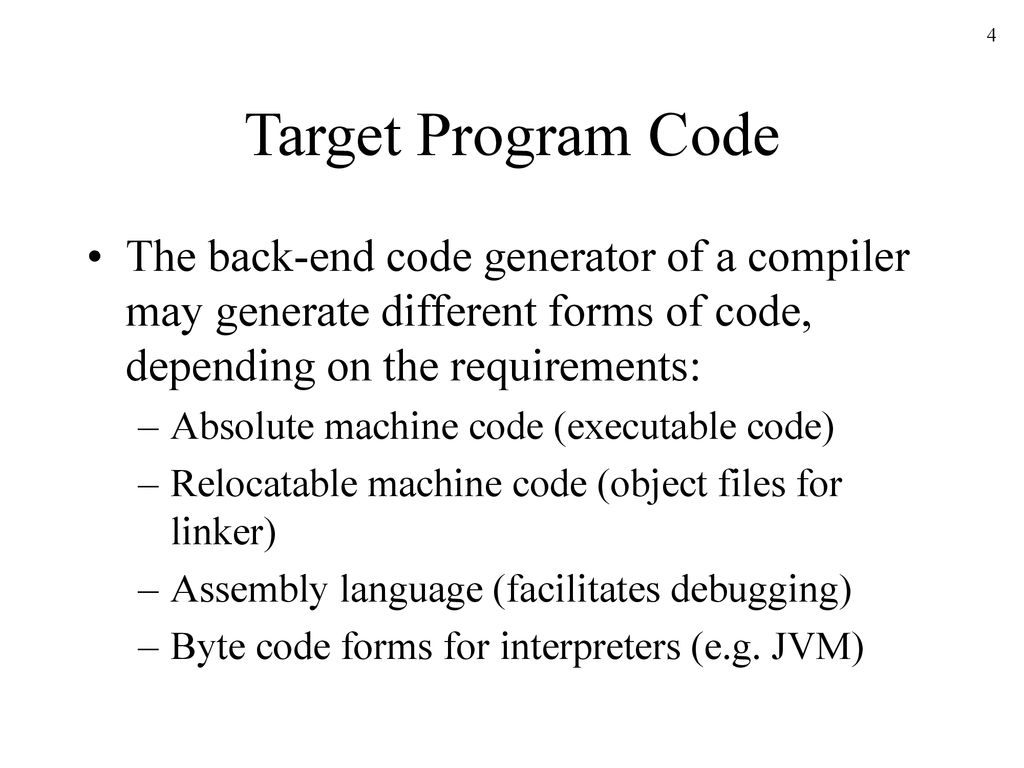 Code Generation Part I Chapter 9 - ppt download