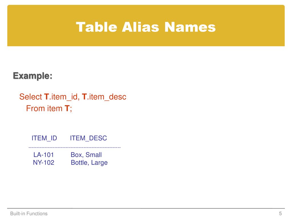 Oracle sql built in functions ppt download