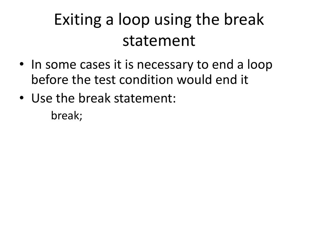 Loop Continue ISYS ppt download