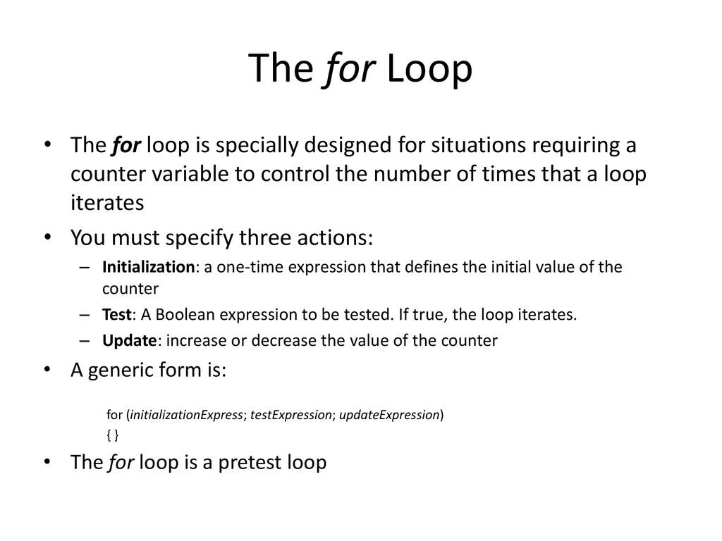 Loops ISYS ppt download