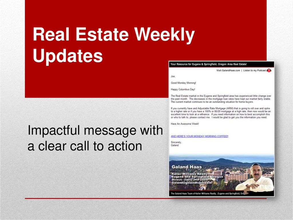 Real Estate Weekly Updates