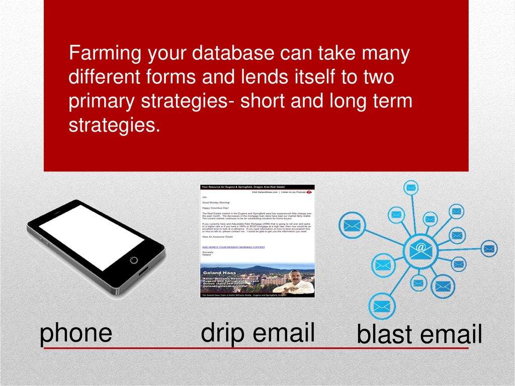 phone drip  blast  Farming your database can take many