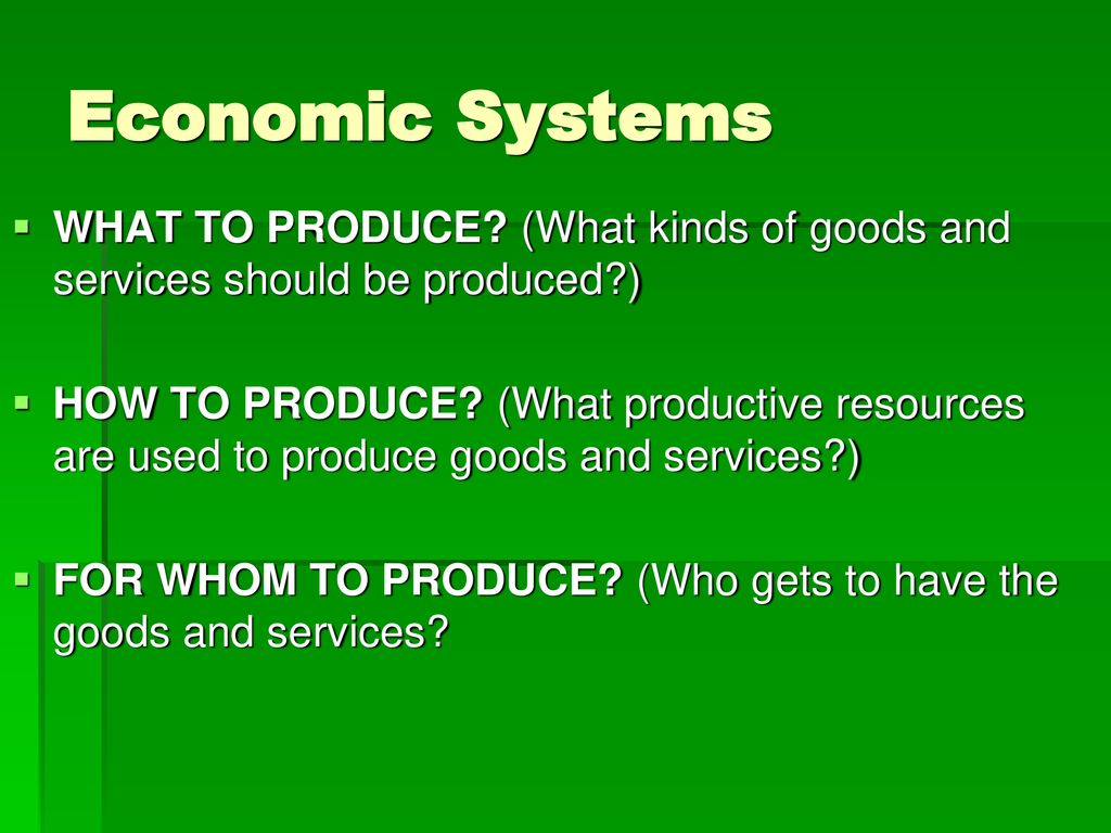 Economic systems unit four notes ppt download