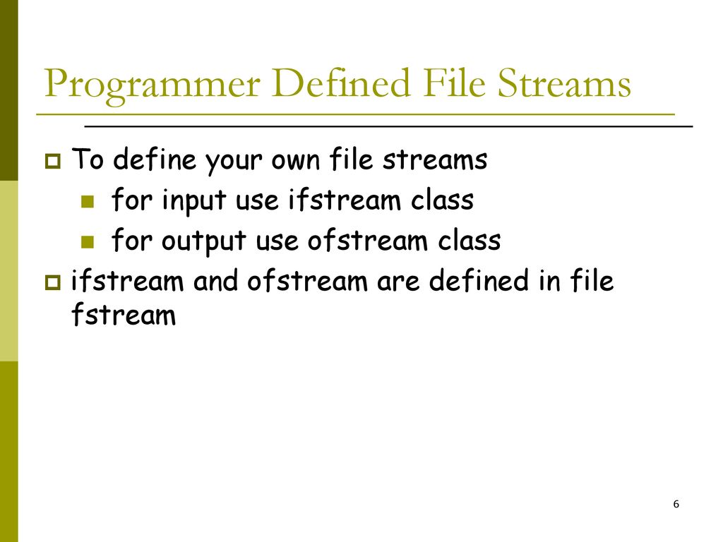 Programming with Data Files - ppt download