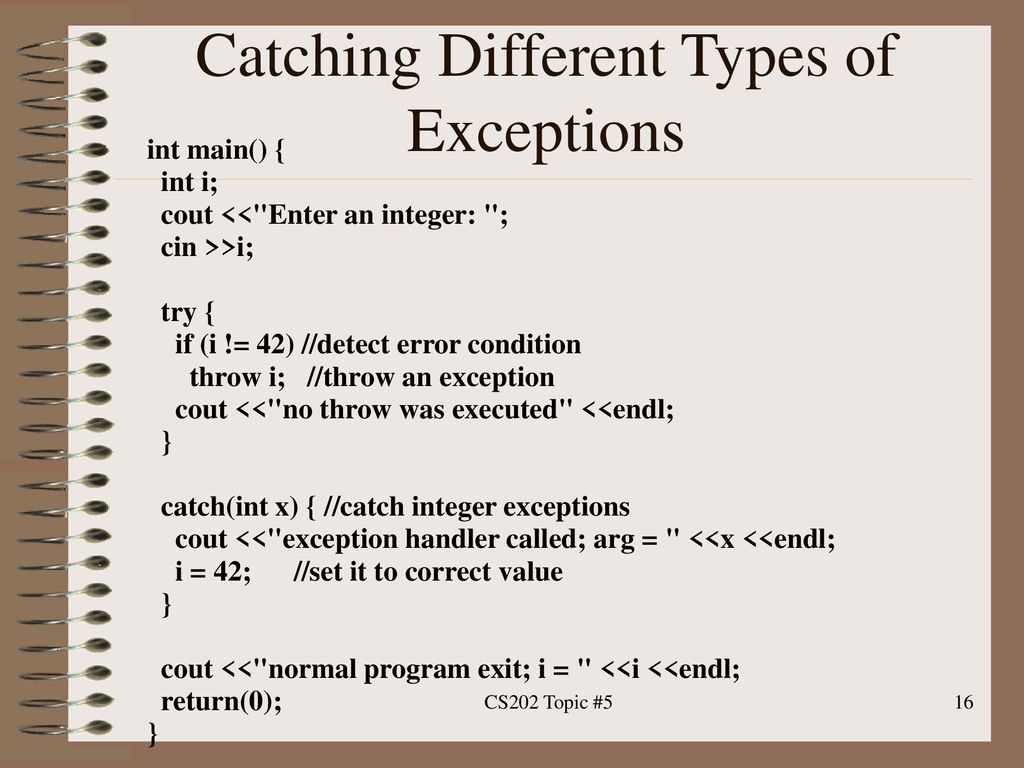 Advanced C++ Exception Handling ppt download