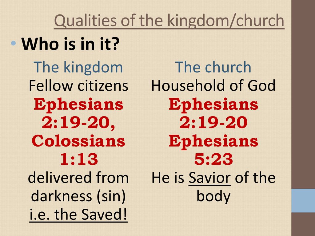 The Church IS The Kingdom - ppt download