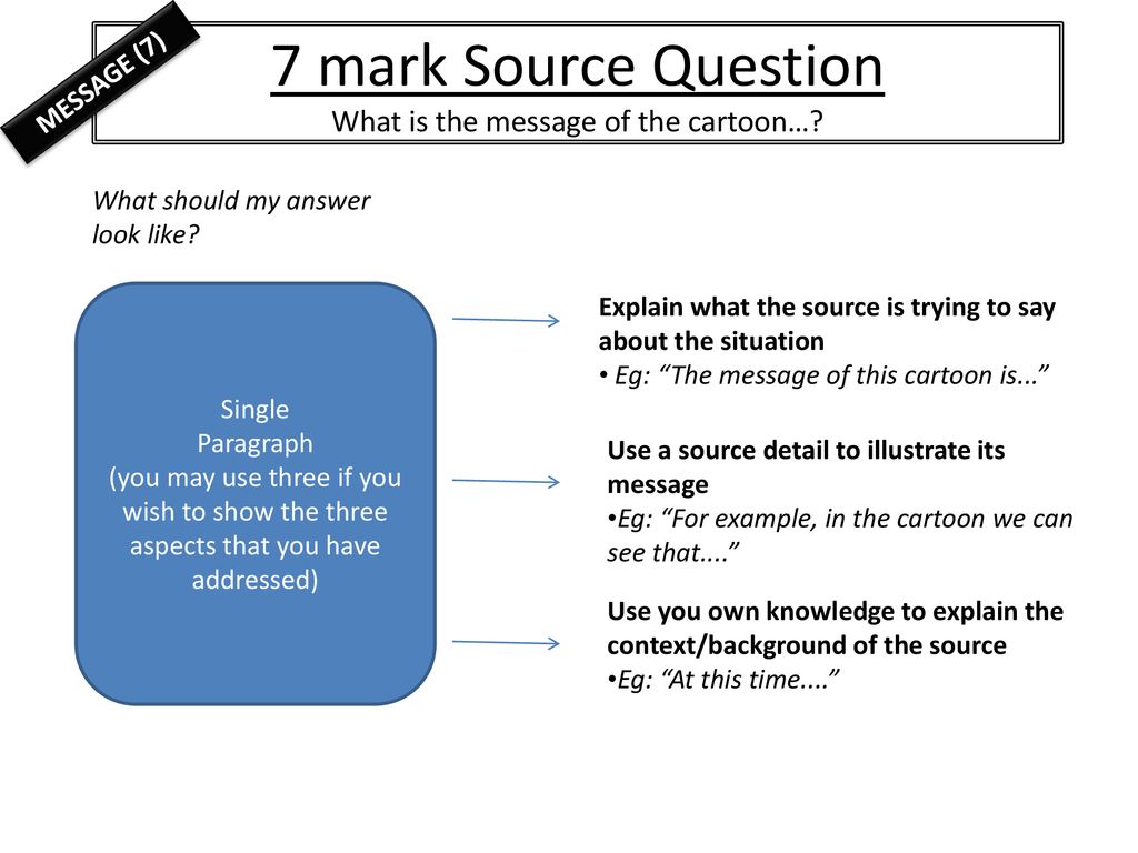 How to answer exam questions for Paper 1 GCSE History Modern World - ppt  download