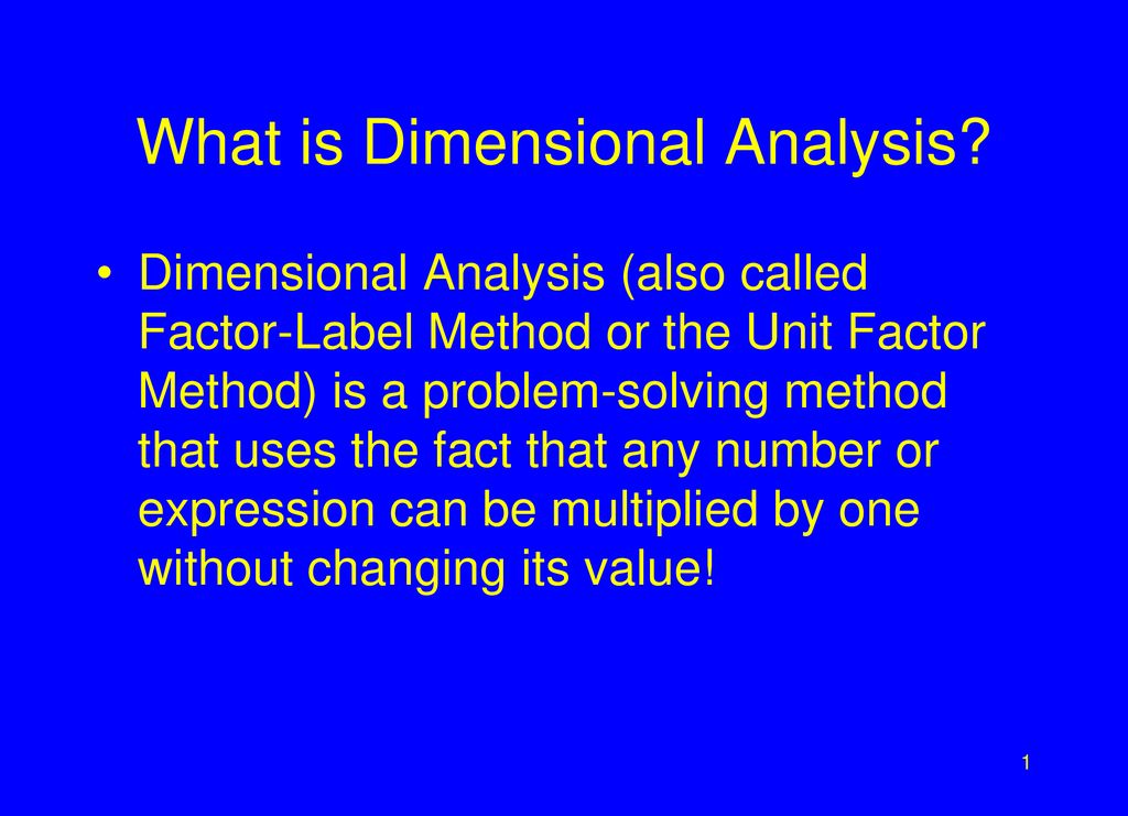 What Is Dimensional Analysis Ppt Download what-is-dimensional-analysis-ppt-download