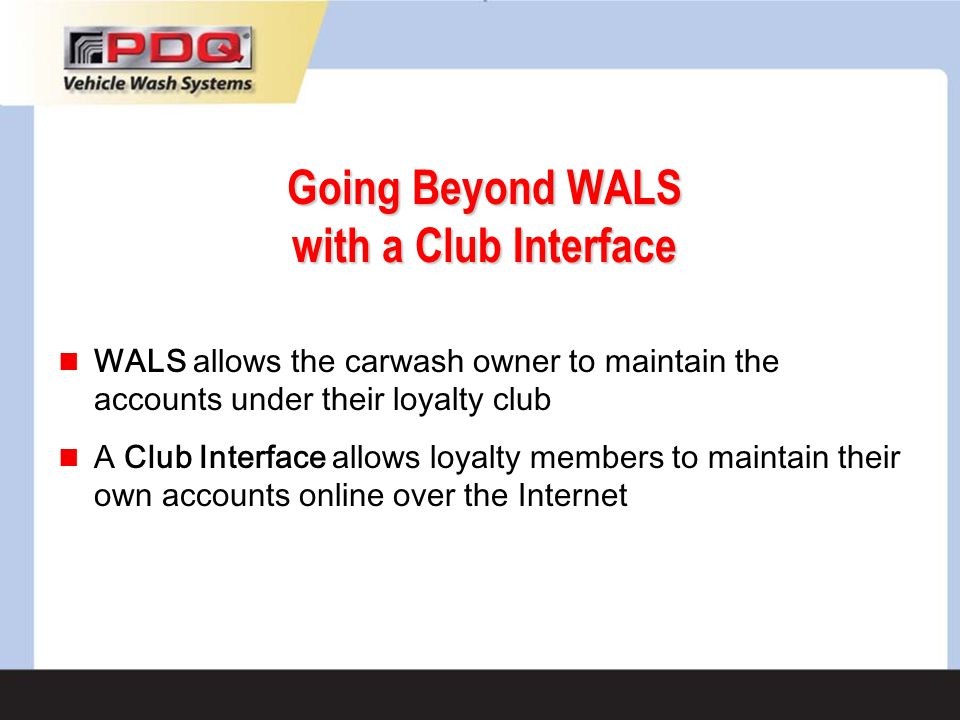 Going Beyond WALS with a Club Interface