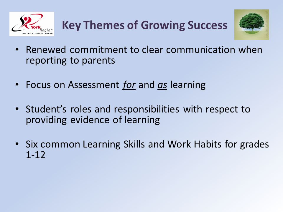 Key Themes of Growing Success