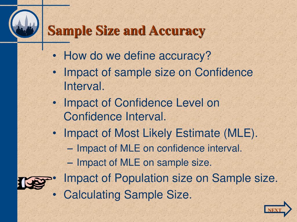Sample Size and Accuracy - ppt download