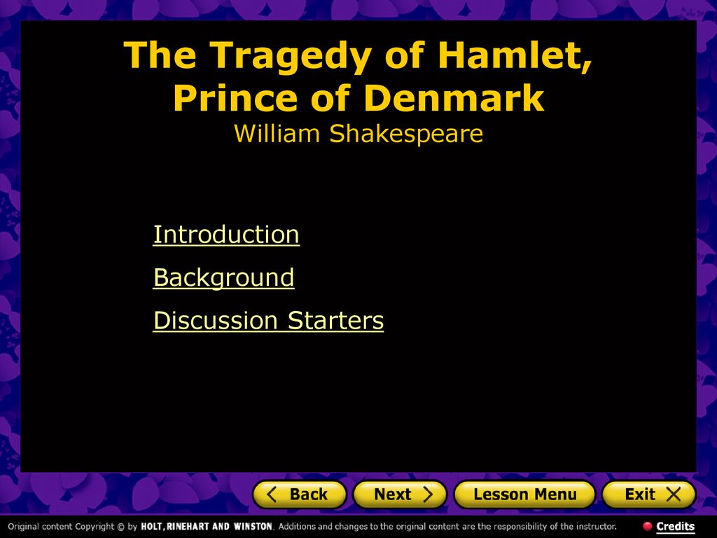 The Tragedy Of Hamlet Prince Of Denmark William Shakespeare Ppt Download